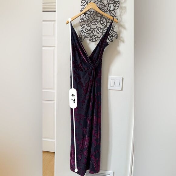 Arianna By Rachel Kaye Vintage Velvet Floral Fairy Whimsigoth Grunge 90s Dress - Picture 6 of 15